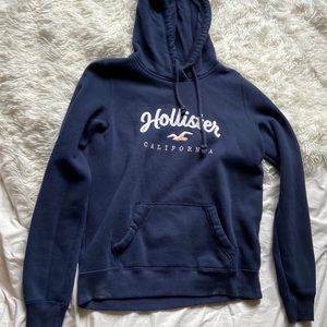 girls navy blue hollister hoodie